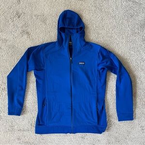 Patagonia Men’s Full-Zip Hoodie Jacket Polartec Blue Size Large